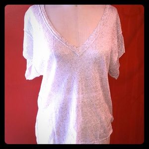Subtly silver knit top